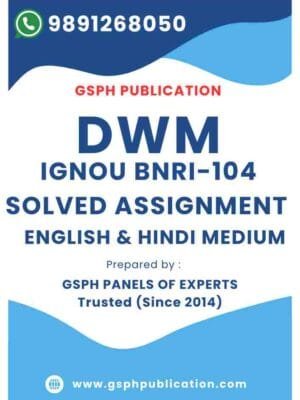IGNOU BNRI-104 Solved Assignment