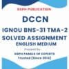 IGNOU BNS-32 TMA-2 Solved Assignment
