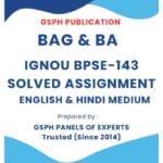 IGNOU BPSE-143 Solved Assignment