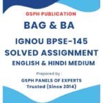 IGNOU BPSE-145 Solved Assignment
