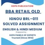 IGNOU BRL–011 Solved Assignment