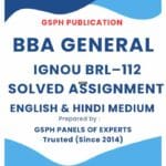 IGNOU BRL–112 Solved Assignment