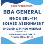 IGNOU BRL–114 Solved Assignment
