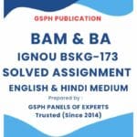 IGNOU BSKG-173 Solved Assignment