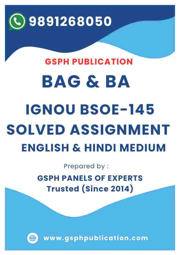 IGNOU BSOE-145 Solved Assignment