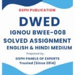 IGNOU BWEE-008 Solved Assignment