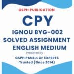 IGNOU BYG-002 Solved Assignment