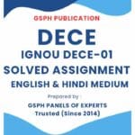 IGNOU DECE-01 Solved Assignment
