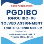 IGNOU IBO-06 Solved Assignment (PGDIBO)