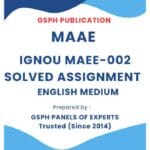 IGNOU MAEE-002 Solved Assignment