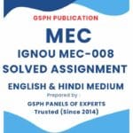 IGNOU MEC-008 Solved Assignment