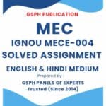 IGNOU MECE-004 Solved Assignment