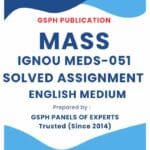 IGNOU MEDS-051 Solved Assignment 2025