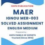 IGNOU MER-003 Solved Assignment 2024-25