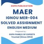IGNOU MER-004 Solved Assignment