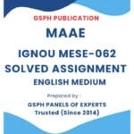 IGNOU MESE-062 Solved Assignment