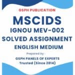 IGNOU MEV-002 Solved Assignment