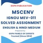 IGNOU MEV-011 Solved Assignment