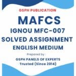 IGNOU MFC-007 Solved Assignment