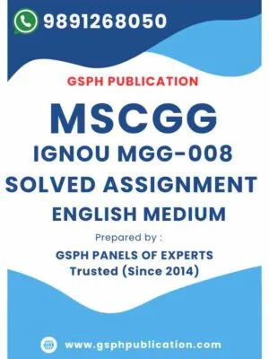 IGNOU MGG-008 Solved Assignment 2024-25