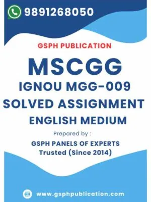 IGNOU MGG-009 Solved Assignment