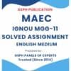 IGNOU MGG-11 Solved Assignment