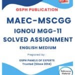 IGNOU MGG-11 Solved Assignment