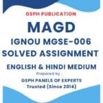 IGNOU MGSE-006 Solved Assignment 2024-25