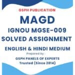 IGNOU MGSE-009 Solved Assignment