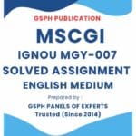 IGNOU MGY-007 Solved Assignment