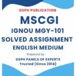 IGNOU MGY-101 Solved Assignment