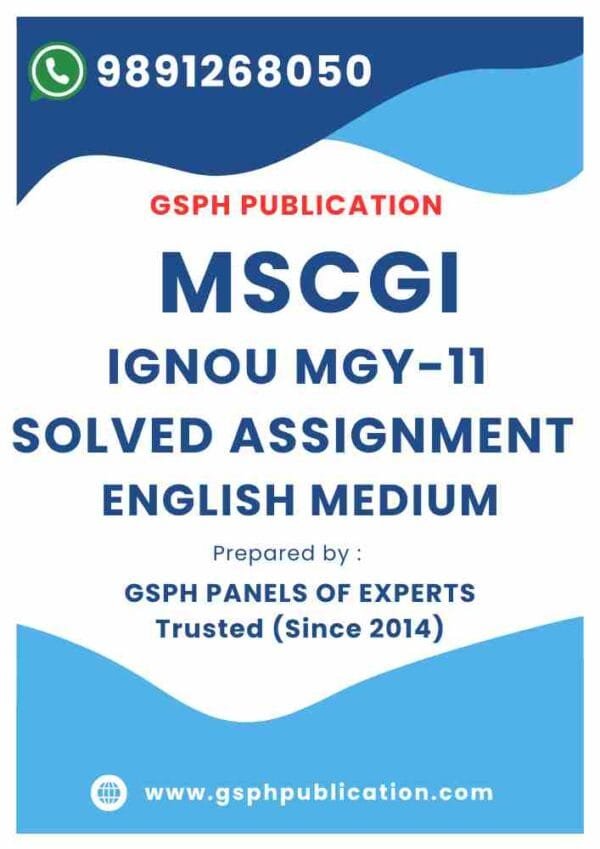 IGNOU MGY-11 Solved Assignment 2024-25