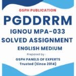 IGNOU MPA-033 Solved Assignment