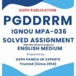 IGNOU MPA-036 Solved Assignment