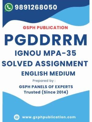 IGNOU MPA-35 Solved Assignment