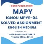 IGNOU MPYE-04 Solved Assignment