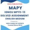 IGNOU MPYE-13 Solved Assignment