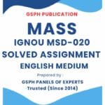 IGNOU MSD-020 Solved Assignment