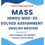 IGNOU MSD-23 Solved Assignment