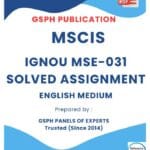 IGNOU MSE-031 Solved Assignment