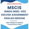 IGNOU MSEL-032 Solved Assignment