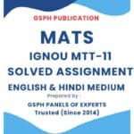 IGNOU MTT-11 Solved Assignment