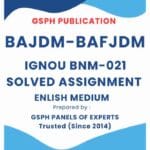 IGNOU BNM-021 Solved Assignment