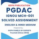 IGNOU MCH-001 Solved Assignment