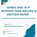 IGNOU ANC-01 Previous Year Solved Question Paper