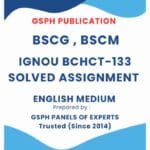 IGNOU BCHCT-133 Solved Assignment