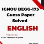 IGNOU BEGG-173 Guess Paper Solved