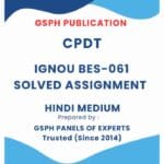 IGNOU BES-061 Solved Assignment