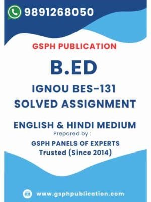 IGNOU BES-131 Solved Assignment