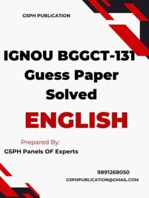IGNOU BGGCT-131 Guess Paper Solved